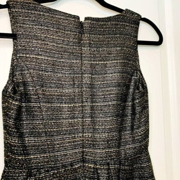 Anthropologie Moulinette Soeurs Shimmer Metallic Tweed Fit and Flare Dress - Picture 13 of 15